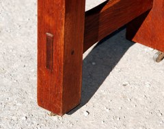 Pinned through-tenon.